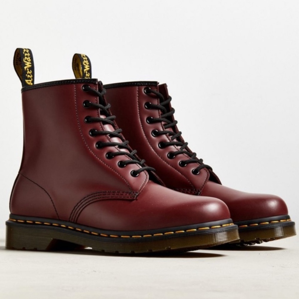 Maroon Doc Martens
